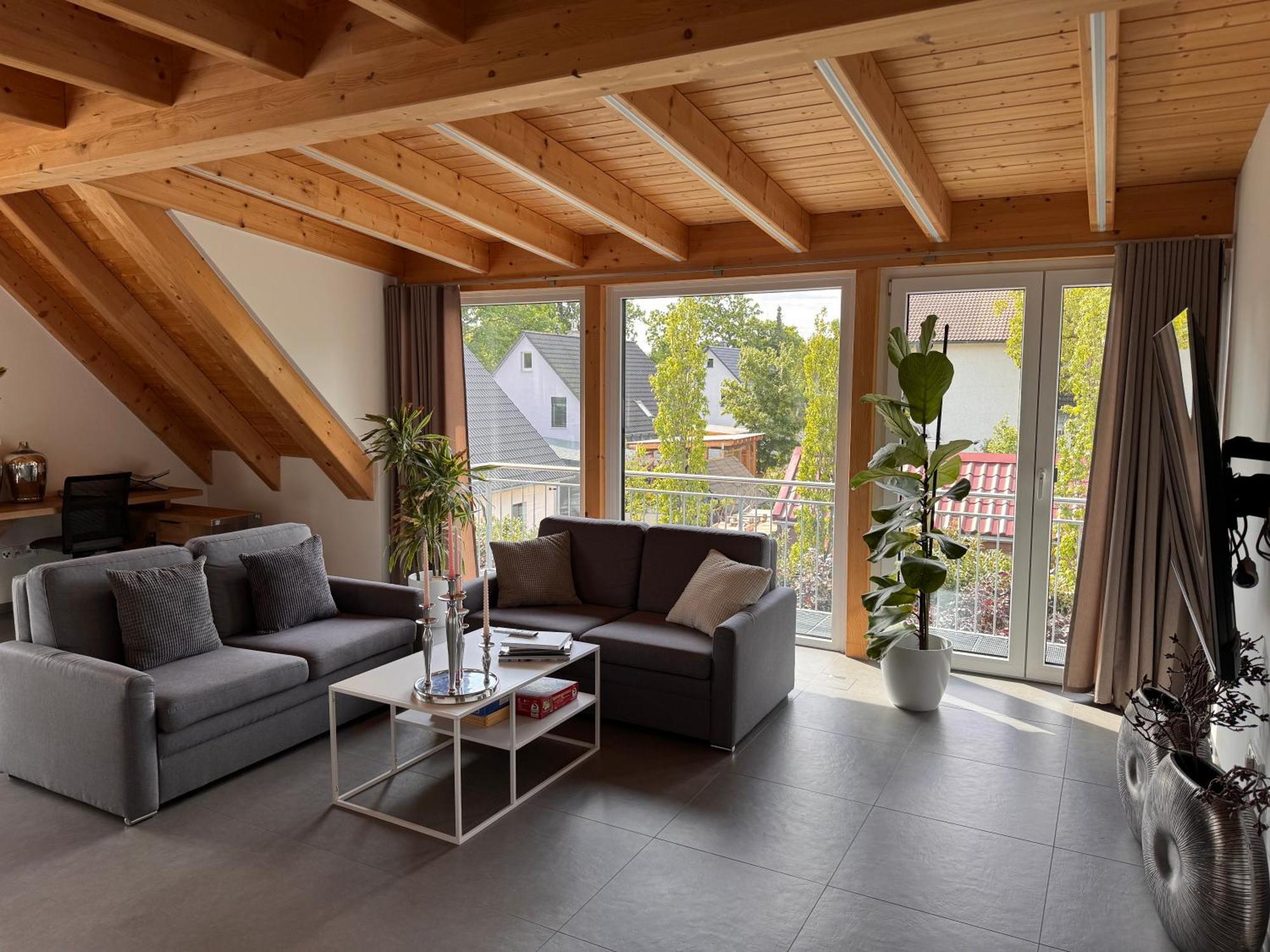 Moderne Ferienunterkunft/Wohnung Burgthann Eksteriør billede